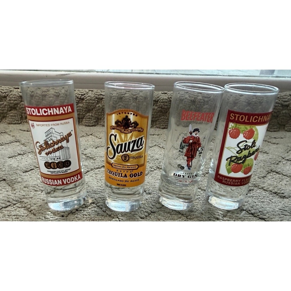 Luminarc Top Shelf Brand Name Shot Glasses Set of 4